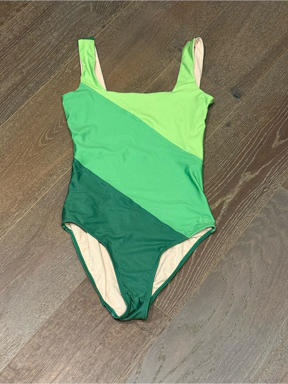 Albion Women’s Green Gradient One-Piece Swimsuit NWOT Size XS